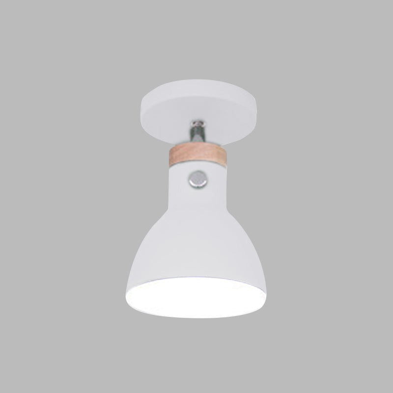 1-Light Cylinder Flush Mount Ceiling Light Fixtures Modern Metal Flush Light