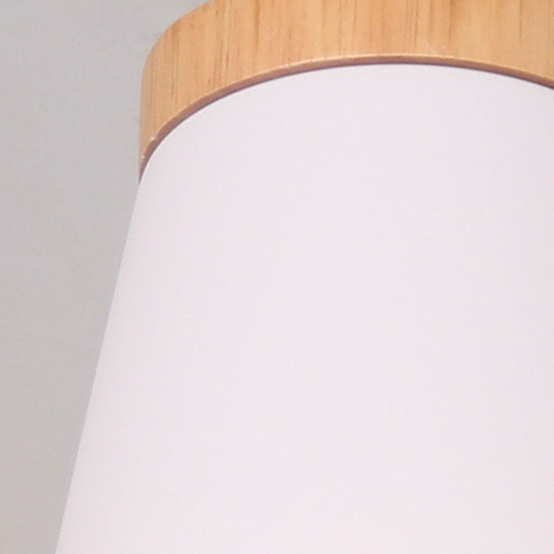 1-Light Cylinder Flush Mount Ceiling Light Fixtures Modern Metal Flush Light