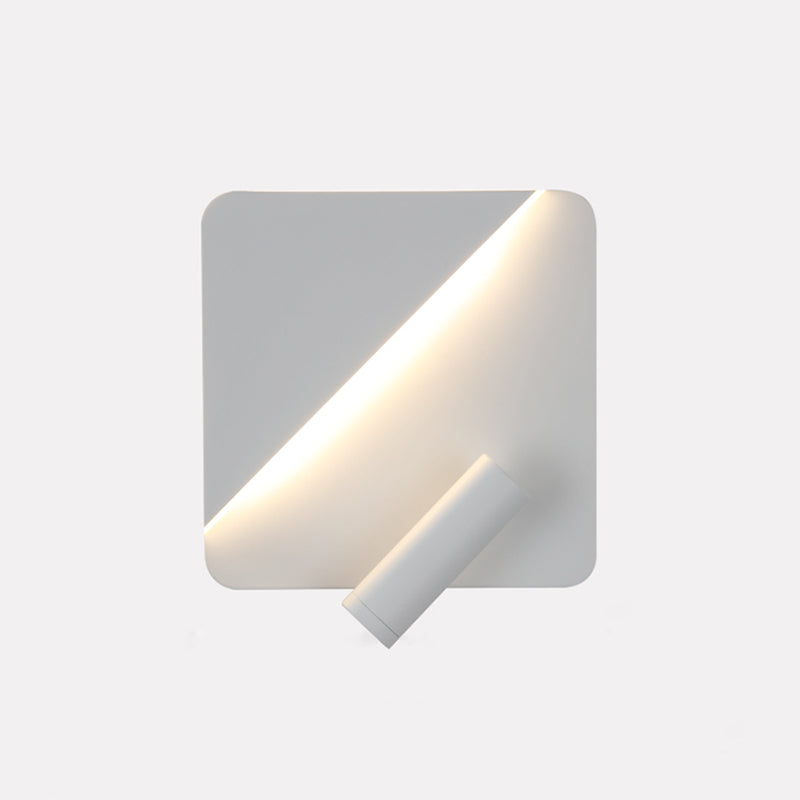 Lampada da parete per minimalismo metallico 1 light di applique a LED per camera da letto