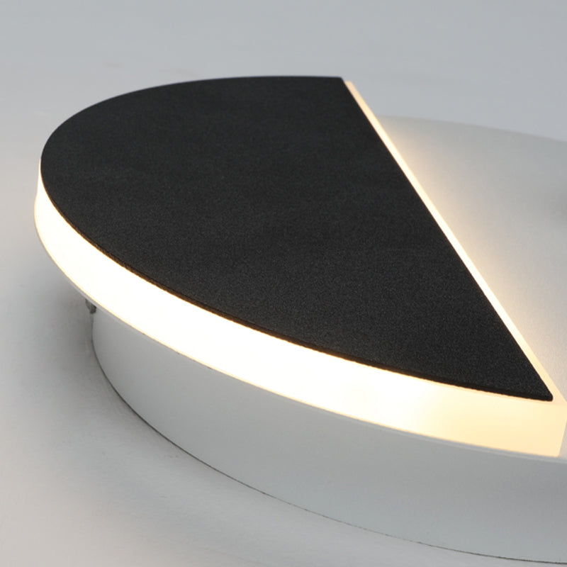 Lampada da parete per minimalismo metallico 1 light di applique a LED per camera da letto