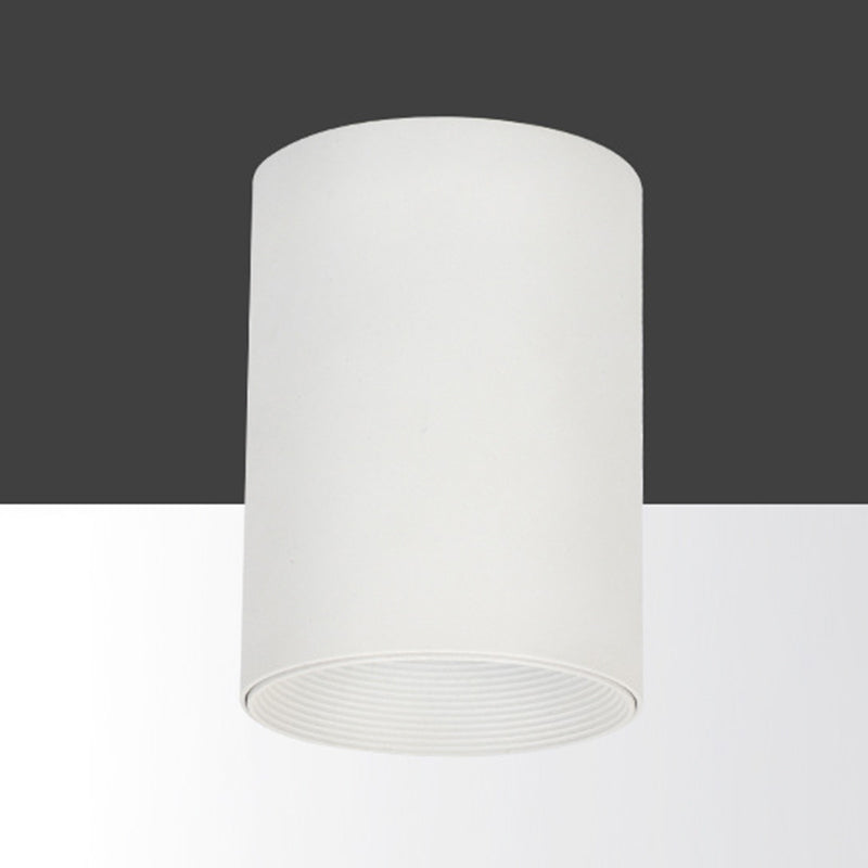 Cylinder Aluminum Flush Mount Lighting Modern Style 1-Light Led Surface Mount Ceiling Lights