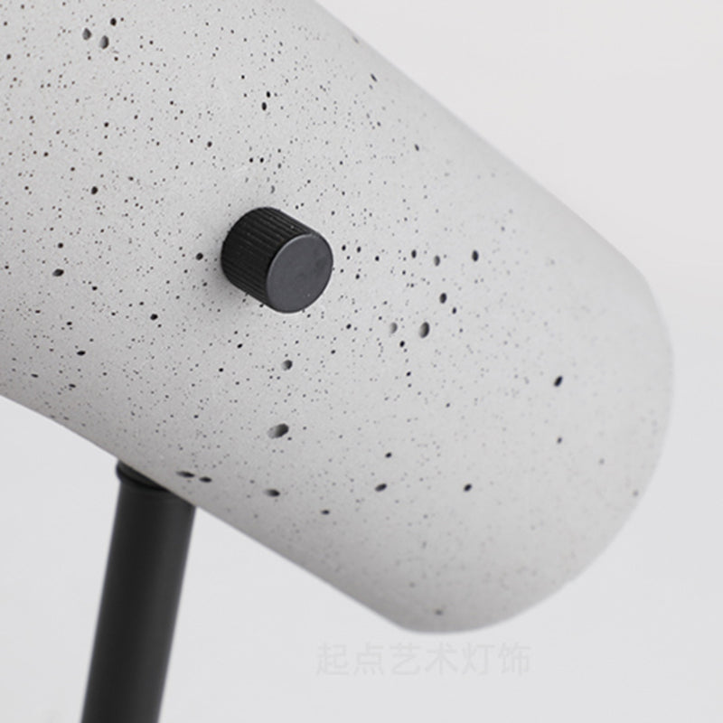 Luces de apliques de cilindro modernos Cemento Cemento de 1 luces de iluminación de pared para el baño