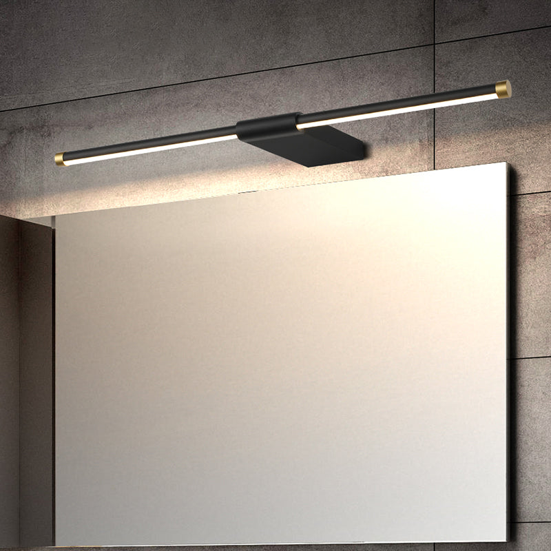 Tonalità lineare a 1 luci luci a parete sconce moderno sfermata in stile semplice sfogliare la parete
