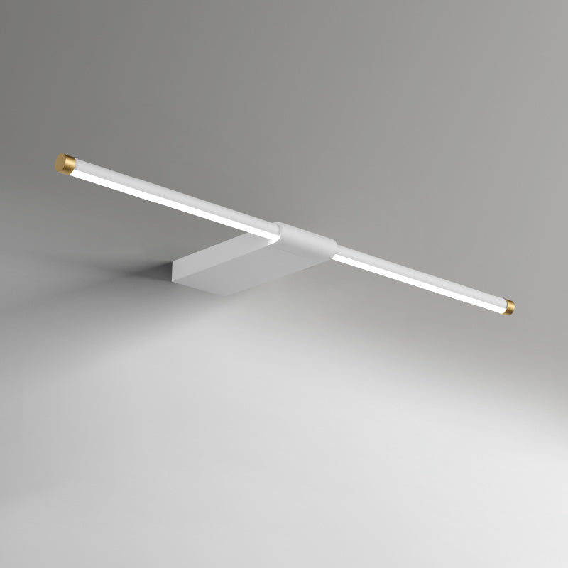 Tonalità lineare a 1 luci luci a parete sconce moderno sfermata in stile semplice sfogliare la parete