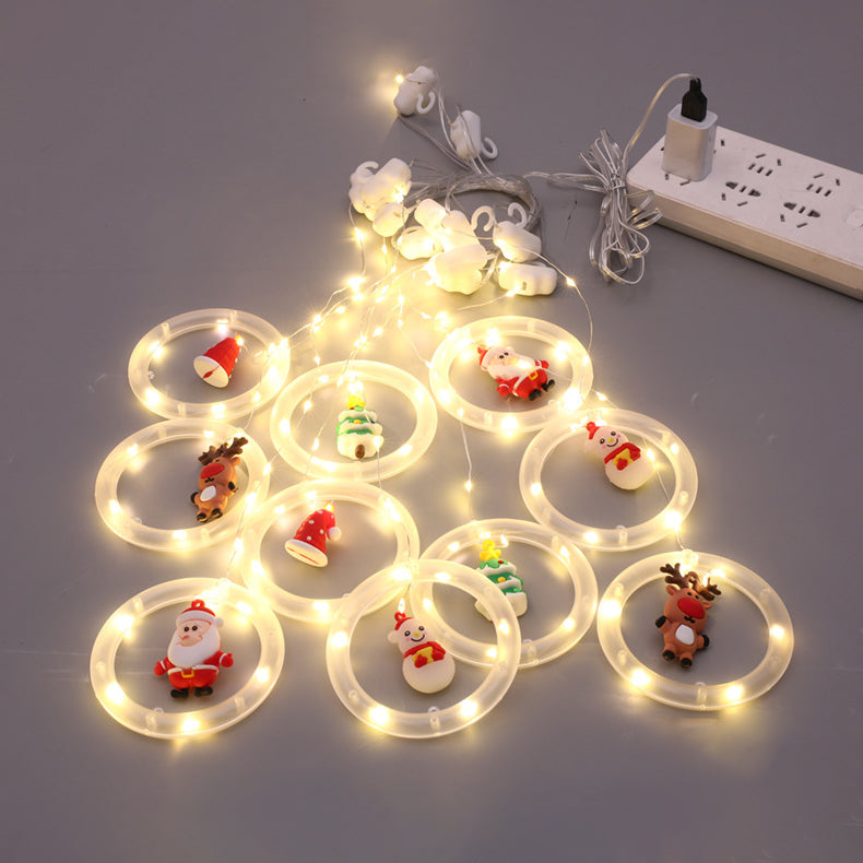 Cartoon LED Rope Light Modern Circle Decorative Lights for Shop Window