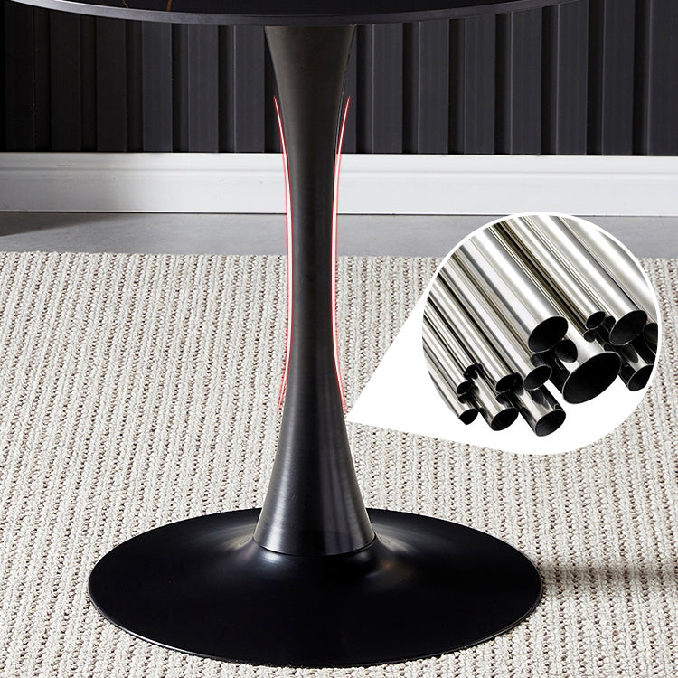 Mesa redonda Mesa de comedor contemporánea mesa de cocina con base de tulipán