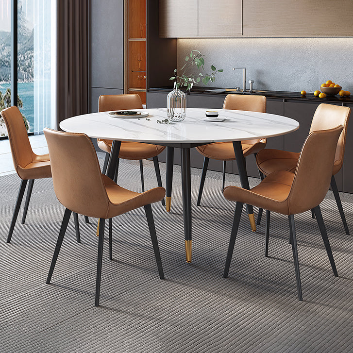 Tavolino da pranzo in pietra sinterizzato in stile moderno per uso domestico per uso domestico