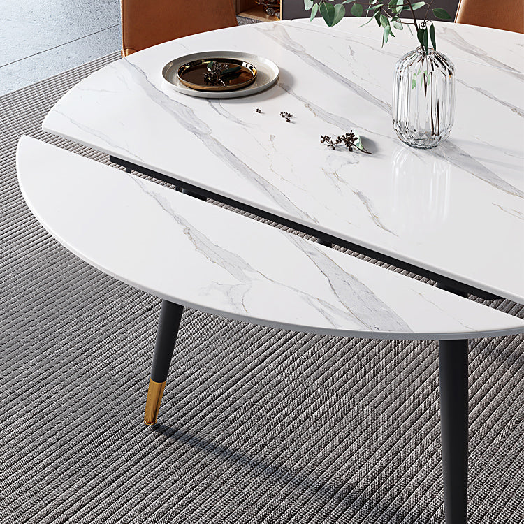 Tavolino da pranzo in pietra sinterizzato in stile moderno per uso domestico per uso domestico