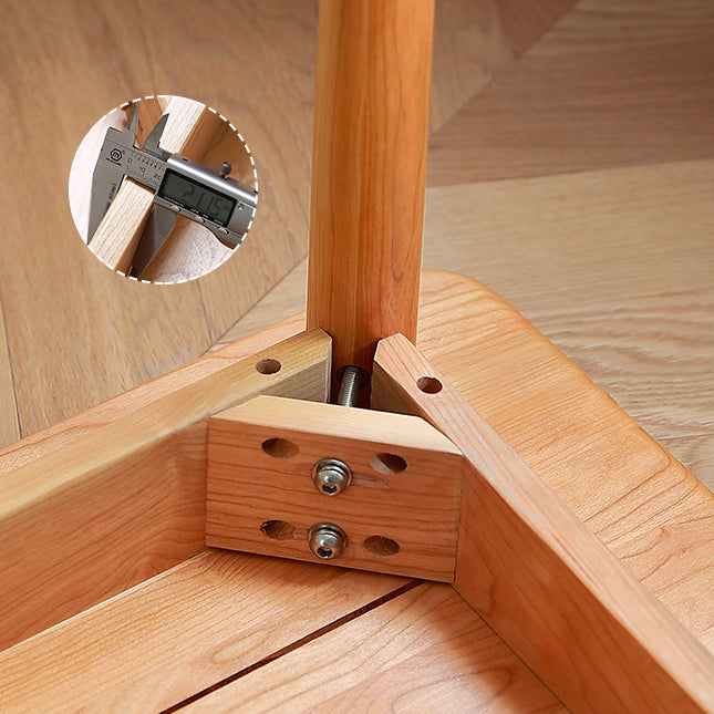Massive Eiche Holz Rechteck Esstisch moderner moderner Küchenholz Tisch mit 4 Beinen