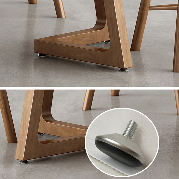 Mesa de comedor moderna de forma oval