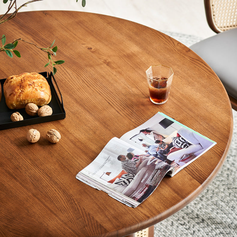 Moderne stijl massief houten eettafel met sledeonderstel Eettafel voor eetkamer