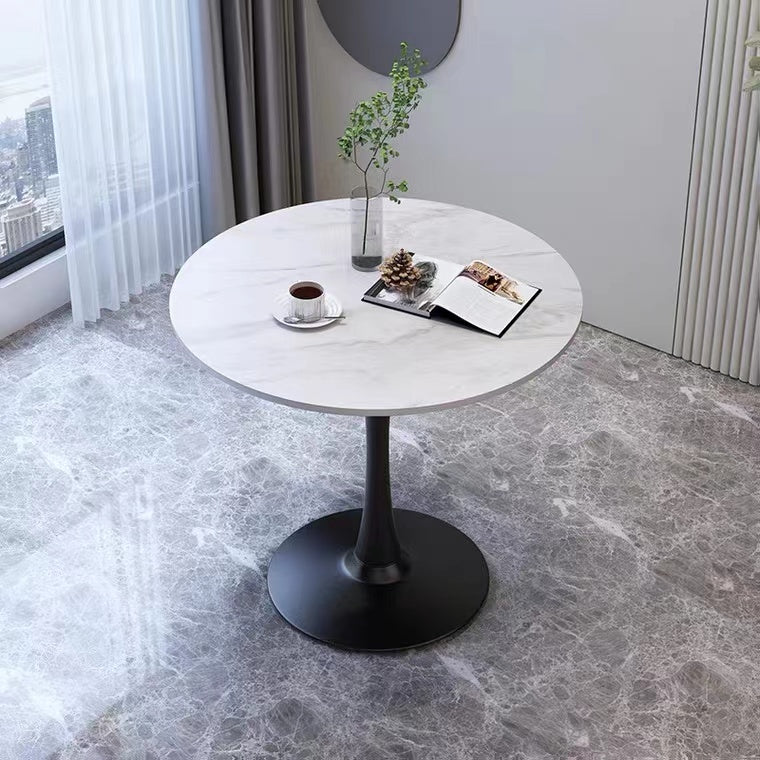 Tavolo da pranzo rotondo contemporaneo tavolo da pranzo in pietra sinterizzato per sala da pranzo