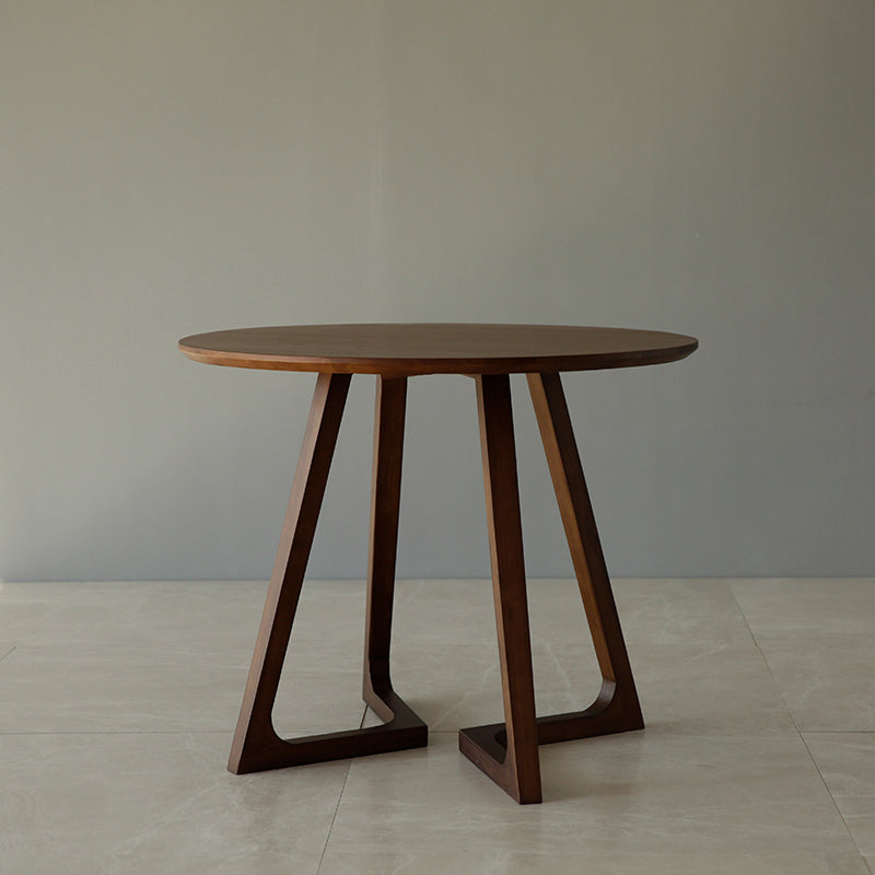Mesa de comedor redonda de estilo contemporáneo muebles de madera maciza para comedor