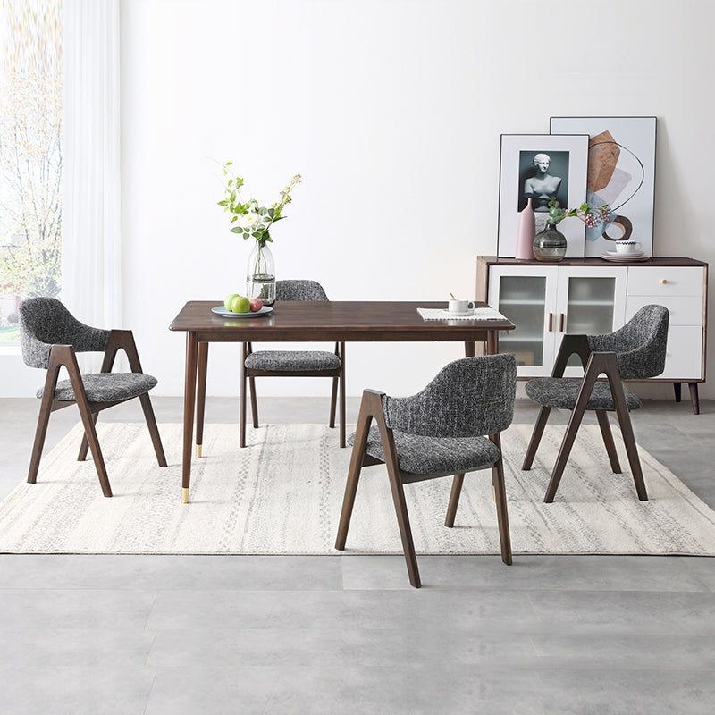 Modern Solid Wood Opening Back Dining Arm Chair Kitchen Dining Arm Chair