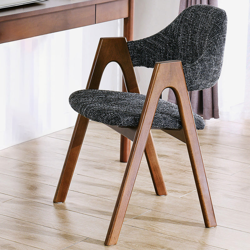 Modern Solid Wood Opening Back Dining Arm Chair Kitchen Dining Arm Chair