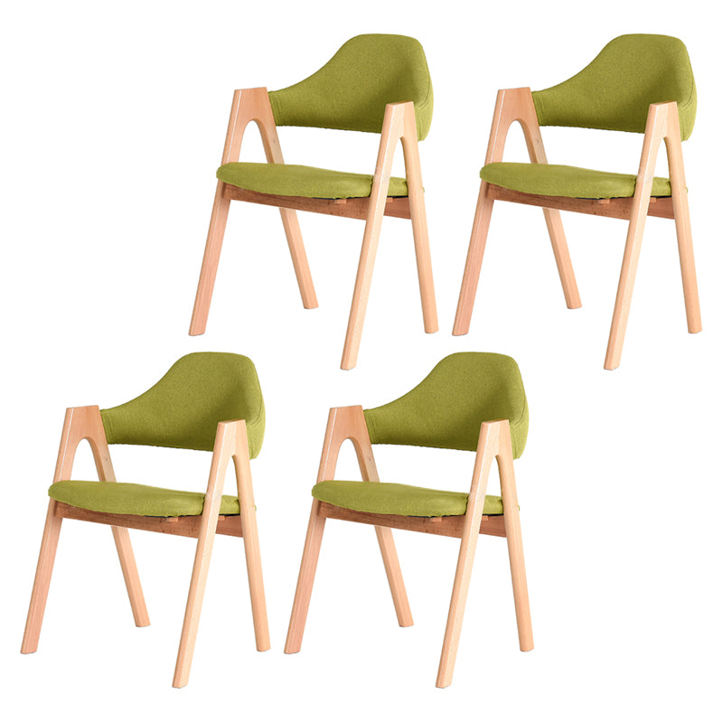 Modern Solid Wood Opening Back Dining Arm Chair Kitchen Dining Arm Chair