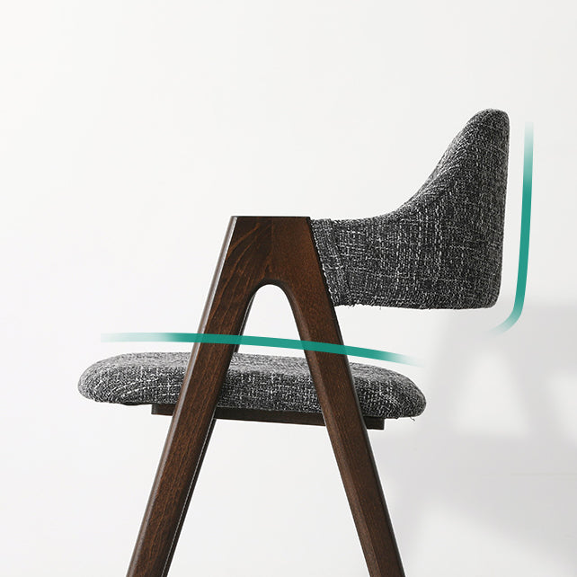 Modern Solid Wood Opening Back Dining Arm Chair Kitchen Dining Arm Chair