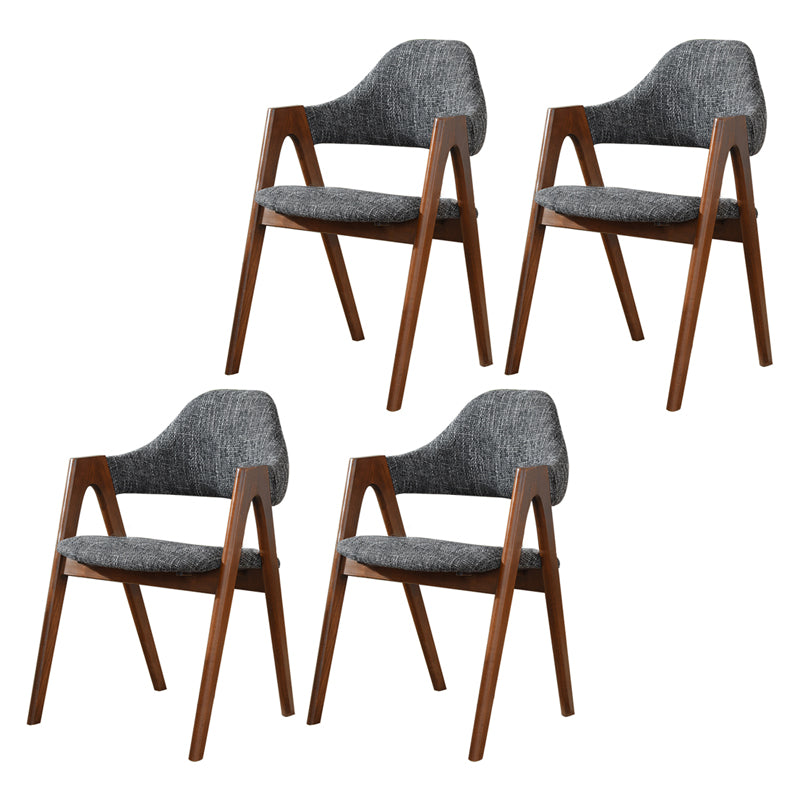 Modern Solid Wood Opening Back Dining Arm Chair Kitchen Dining Arm Chair