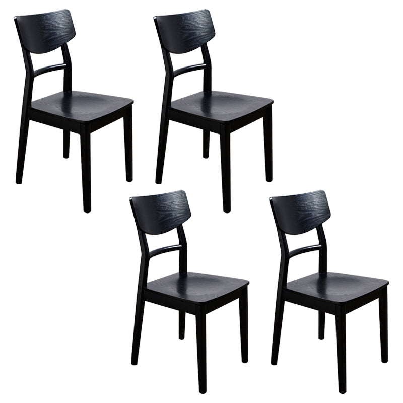 Solid Wood Industrial Style Side Chair Ladder Back Kitchen Dining Chair
