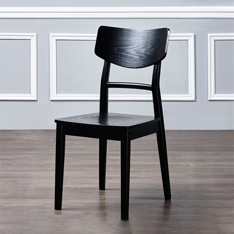 Solid Wood Industrial Style Side Chair Ladder Back Kitchen Dining Chair