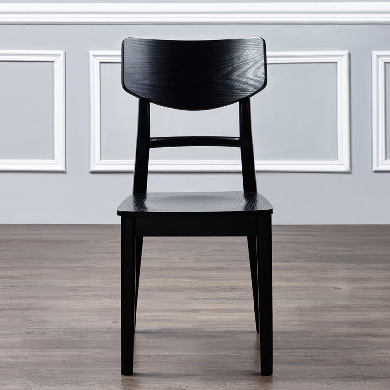 Solid Wood Industrial Style Side Chair Ladder Back Kitchen Dining Chair