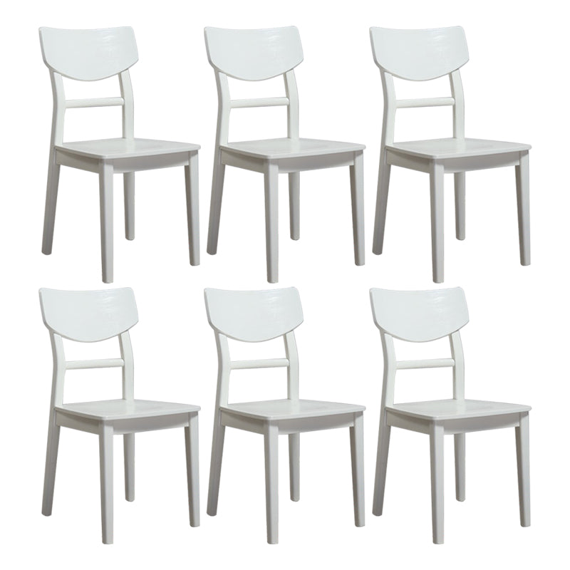 Solid Wood Industrial Style Side Chair Ladder Back Kitchen Dining Chair