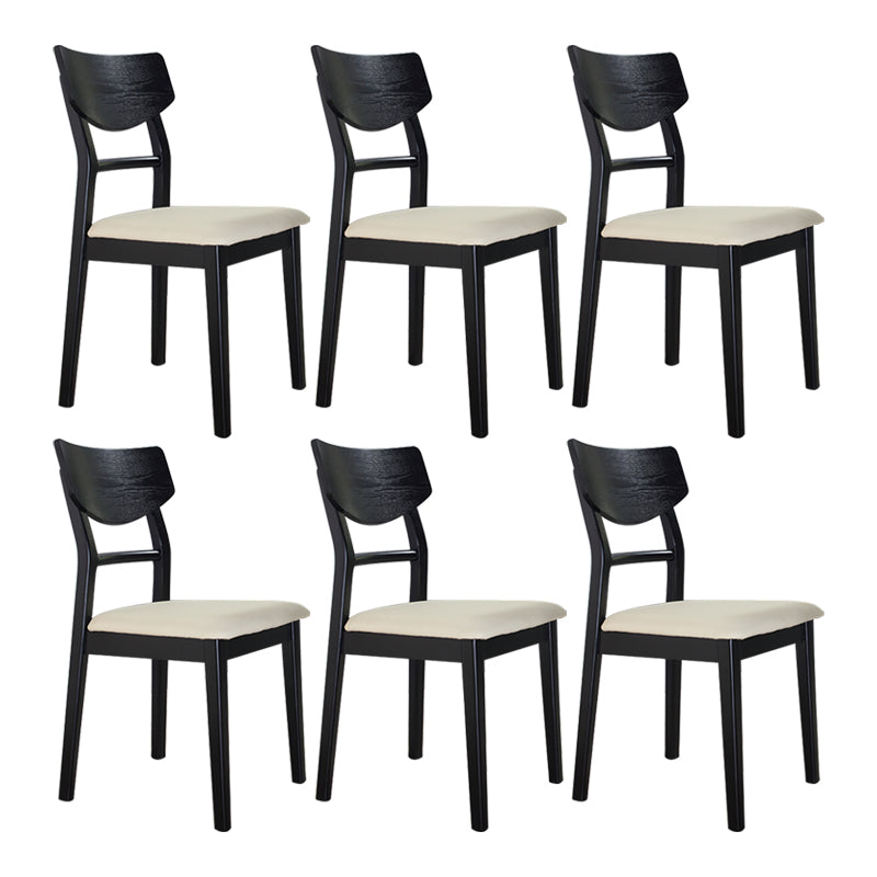 Solid Wood Industrial Style Side Chair Ladder Back Kitchen Dining Chair