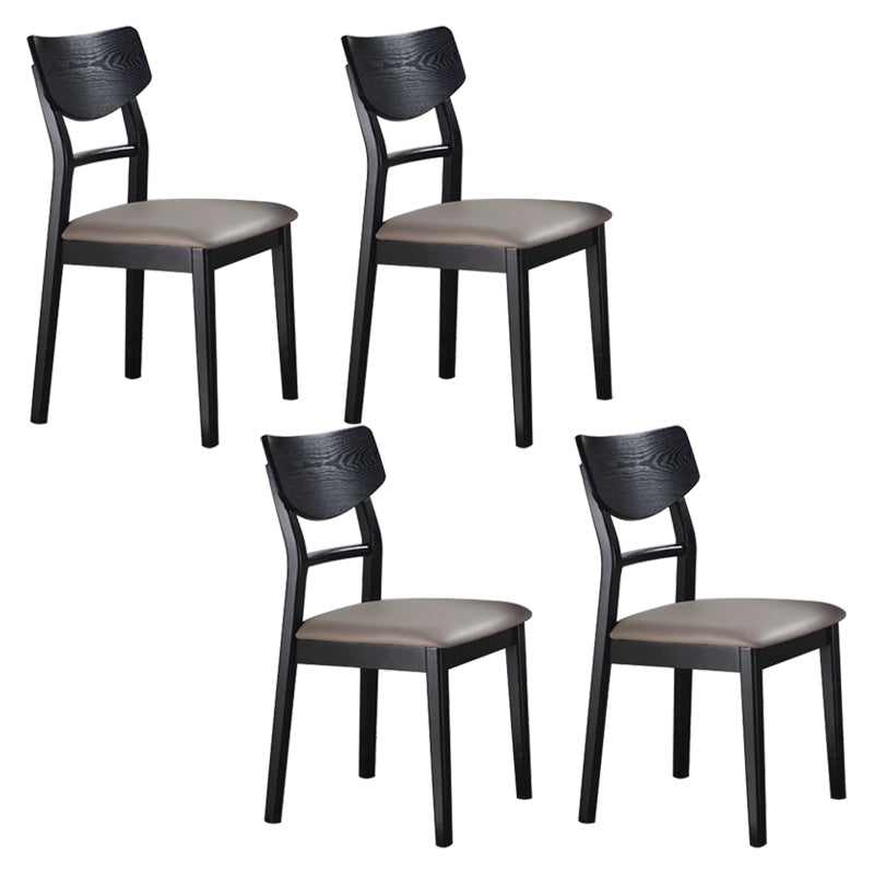 Solid Wood Industrial Style Side Chair Ladder Back Kitchen Dining Chair
