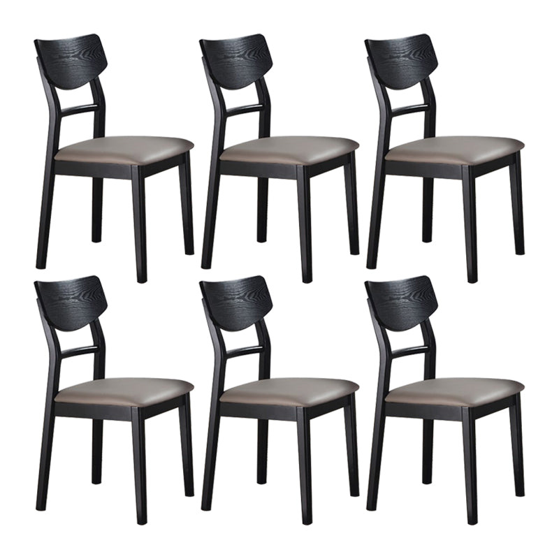 Solid Wood Industrial Style Side Chair Ladder Back Kitchen Dining Chair