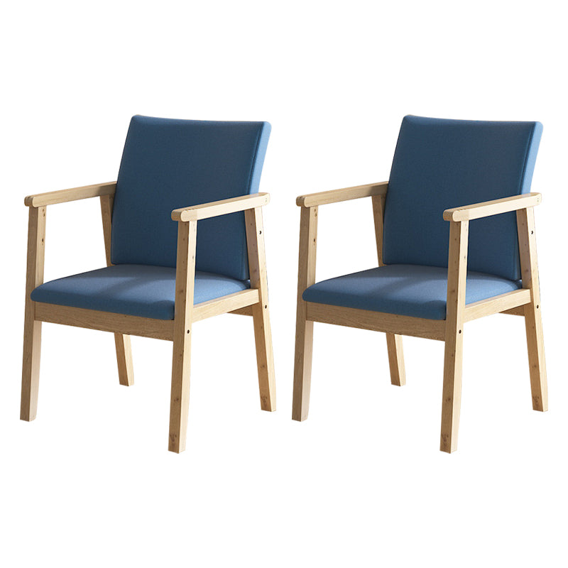 Contemporary Style Solid Wood Open Back Arm Chair Kitchen Dining Room Chairs