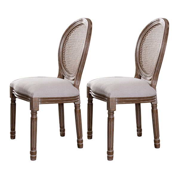Farmhouse Dining Chair with Wood Legs King Louis Back Side Chair for Home Use