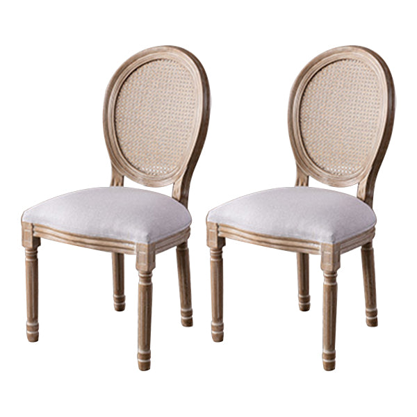 Farmhouse Dining Chair with Wood Legs King Louis Back Side Chair for Home Use