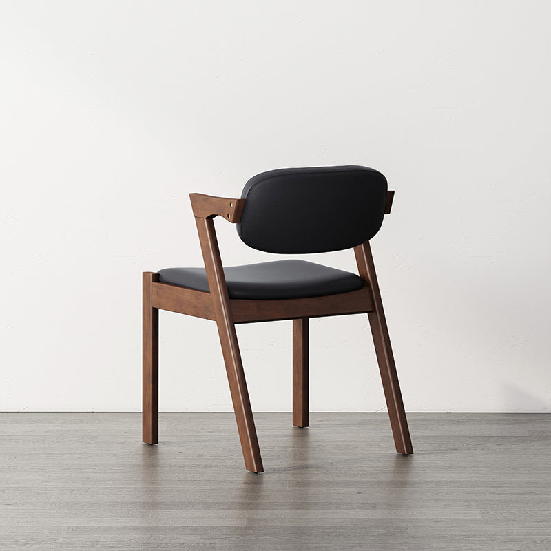 Contemporary Kitchen Solid Wood Dining Side Chair Opening Back Dining Side Chair