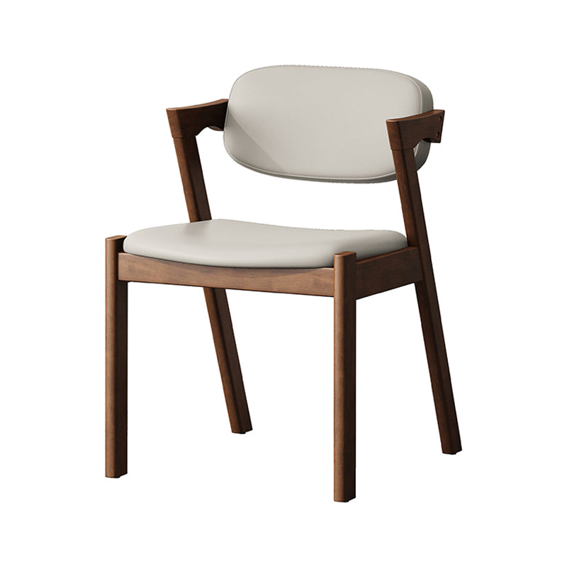 Contemporary Kitchen Solid Wood Dining Side Chair Opening Back Dining Side Chair