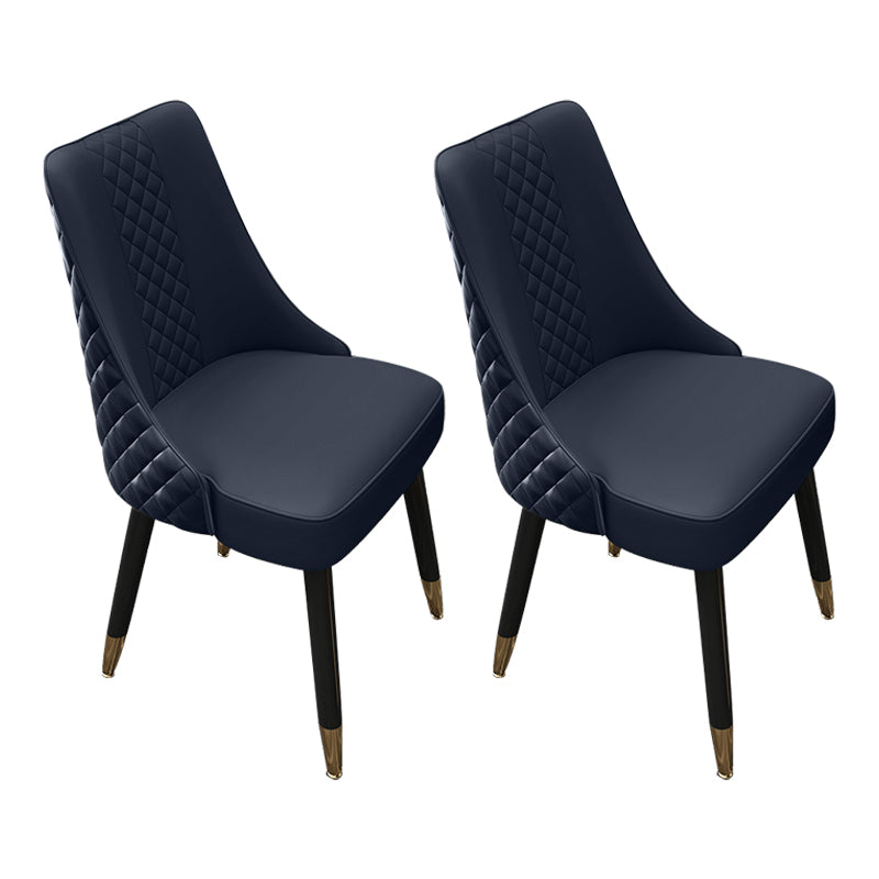Scandinavian Style Wood Side Dining Chairs Dining Room Solid Back Chair