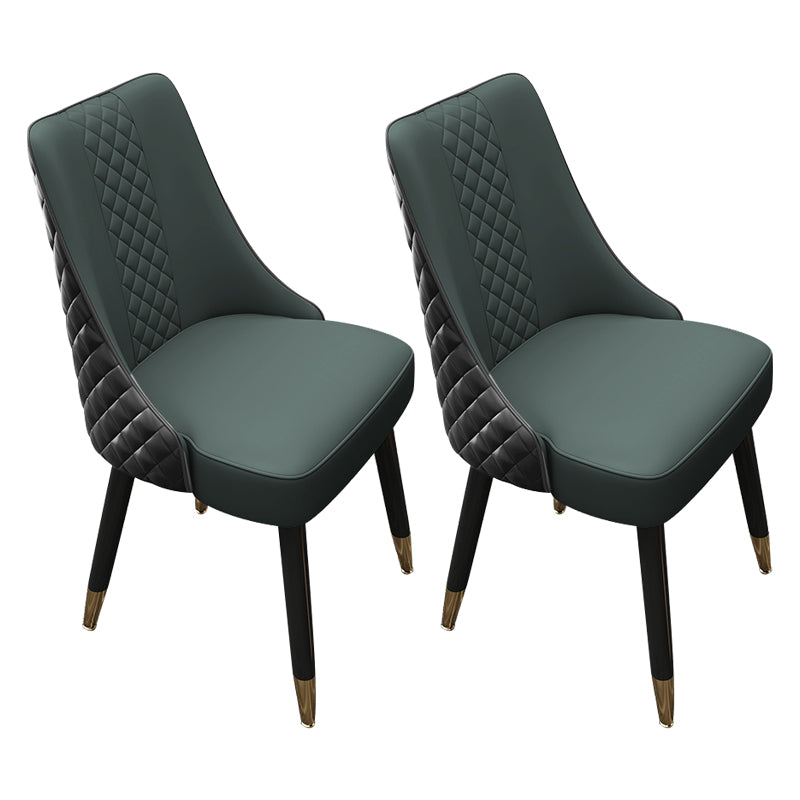 Scandinavian Style Wood Side Dining Chairs Dining Room Solid Back Chair