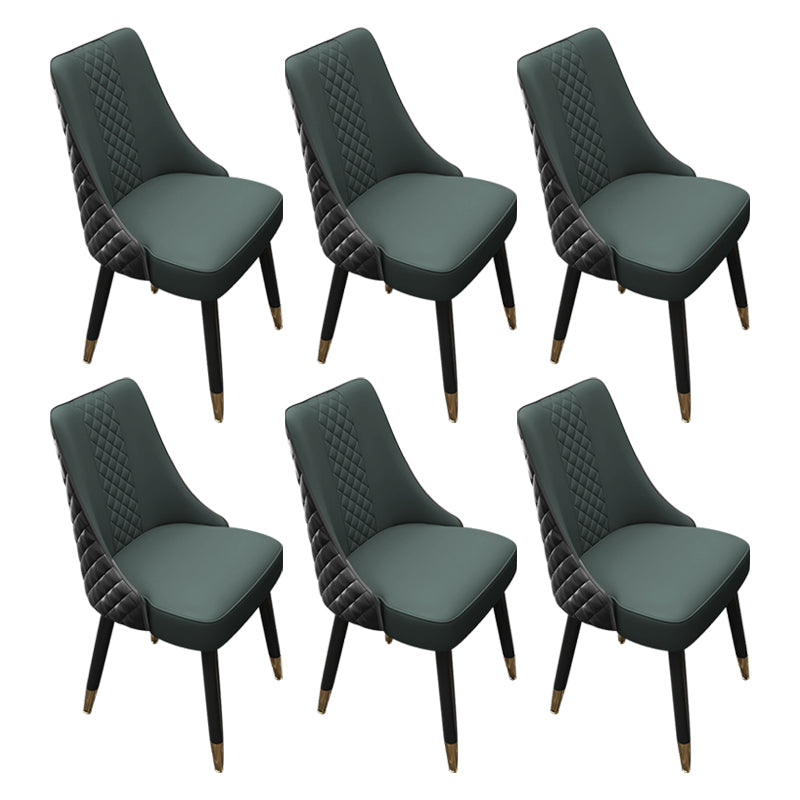 Scandinavian Style Wood Side Dining Chairs Dining Room Solid Back Chair