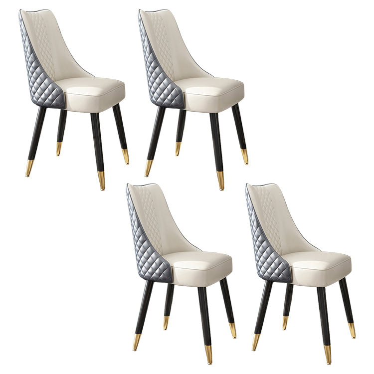 Scandinavian Style Wood Side Dining Chairs Dining Room Solid Back Chair
