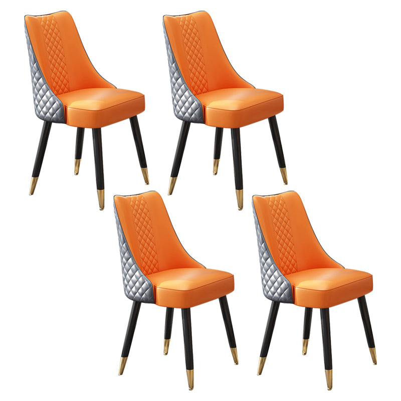 Scandinavian Style Wood Side Dining Chairs Dining Room Solid Back Chair