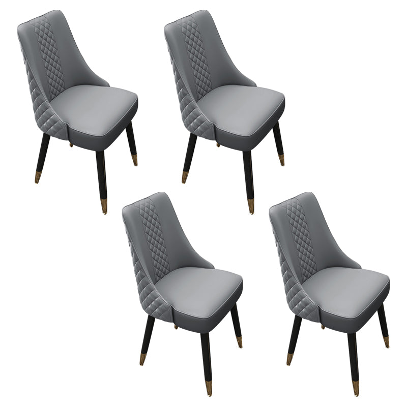 Scandinavian Style Wood Side Dining Chairs Dining Room Solid Back Chair