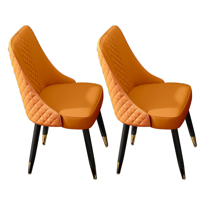 Chaises de salle à manger latérales en bois de style scandinave, chaise à dossier solide pour salle à manger