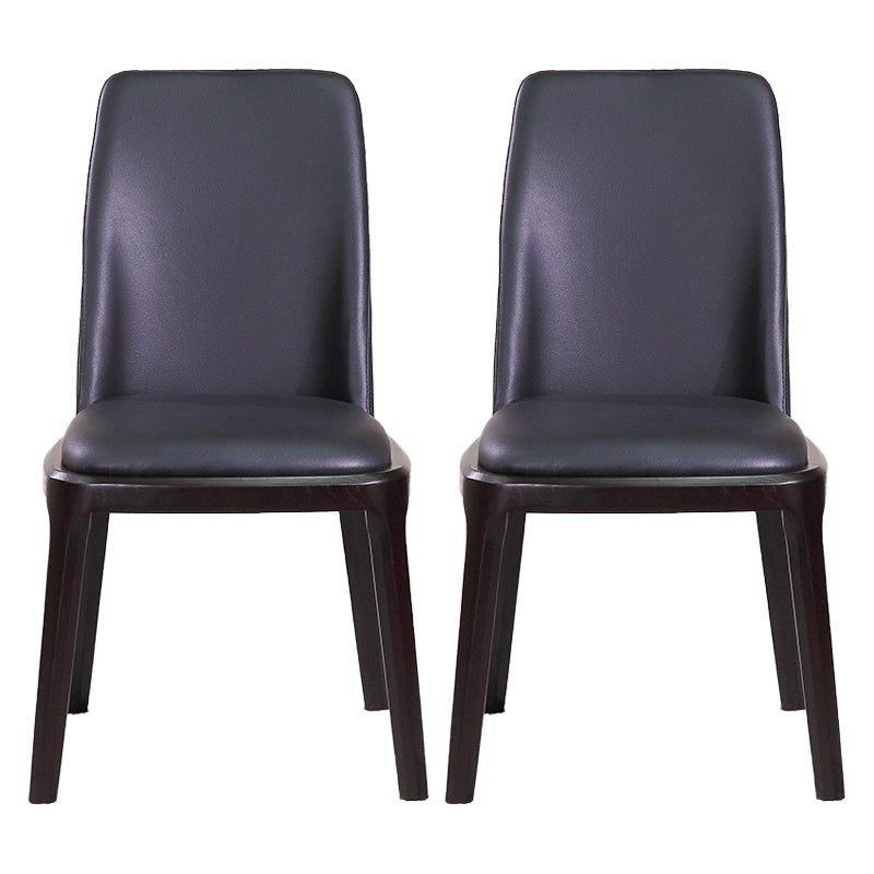 Minimalist Solid Wood Kitchen Dining Side Chair Solid Back Dining Side Chair
