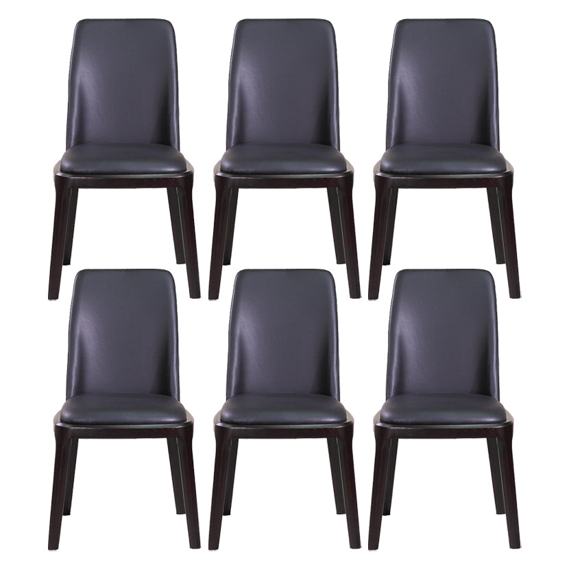 Minimalist Solid Wood Kitchen Dining Side Chair Solid Back Dining Side Chair
