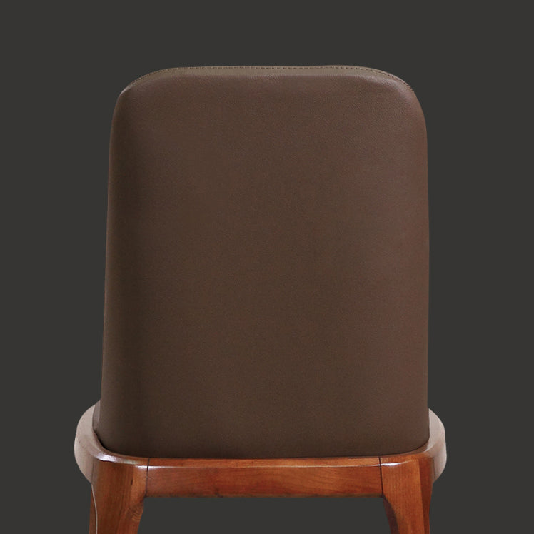 Minimalist Solid Wood Kitchen Dining Side Chair Solid Back Dining Side Chair