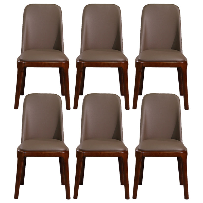 Minimalist Solid Wood Kitchen Dining Side Chair Solid Back Dining Side Chair