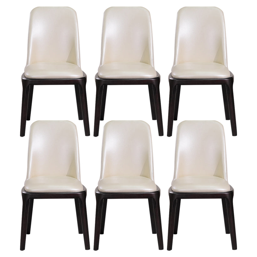 Minimalist Solid Wood Kitchen Dining Side Chair Solid Back Dining Side Chair
