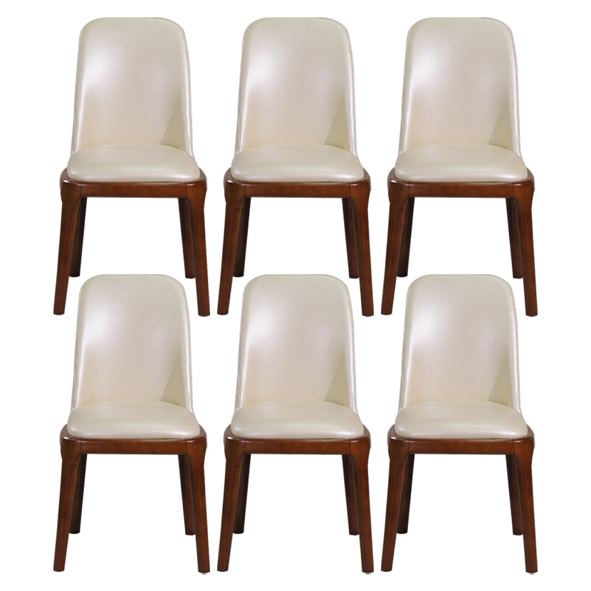 Minimalist Solid Wood Kitchen Dining Side Chair Solid Back Dining Side Chair