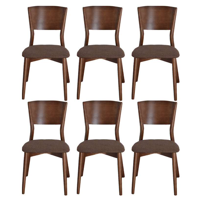 Industrial Dining Chair Open Back Side Chair with Wood Legs for Home Use