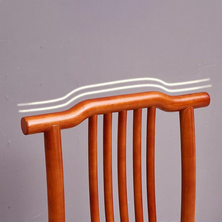 Traditional Style Solid Wood Side Chair Matte Finish Slat Back Dining Chair for Home