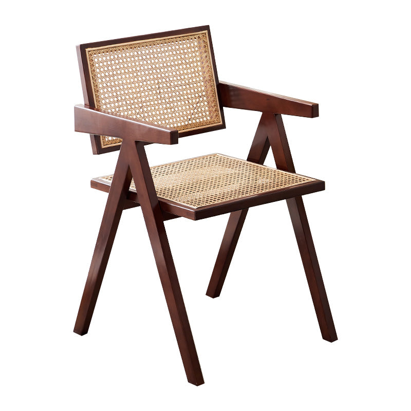 Cuisine contemporaine à dossier ouvert, fauteuil de salle à manger en bois massif